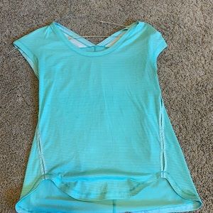 Size 4 lulu lemon blue shirt